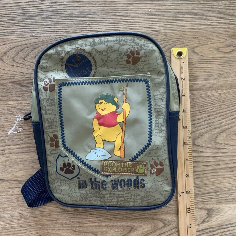 Vintage Disney Winnie The Pooh Adventure Backpack Kids In‎ the Woods Small READ